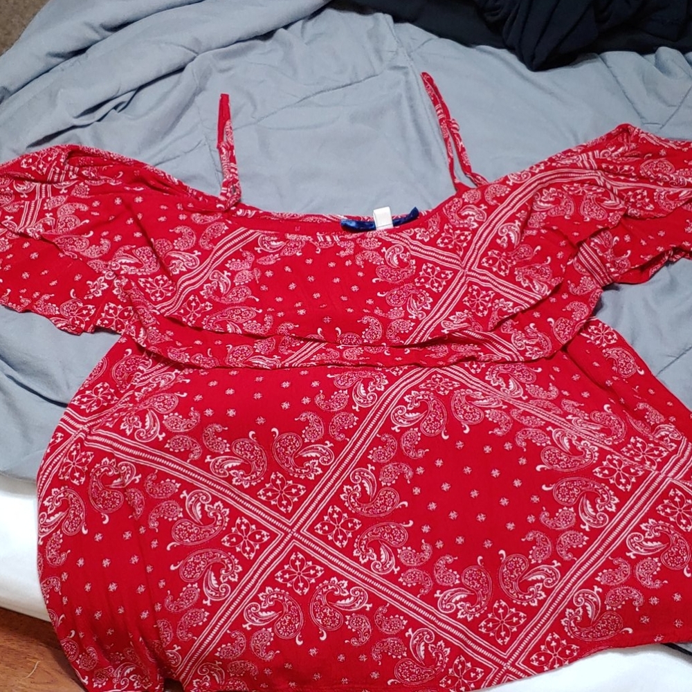 Bandana pattern blouse